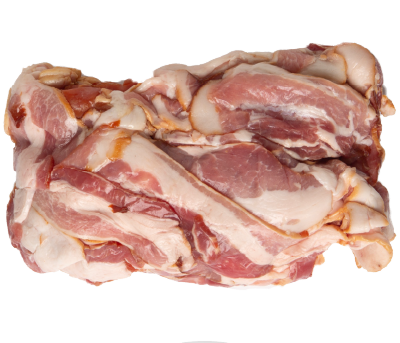 Raw bacon ends and pieces