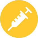 Icon with injector for food