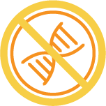 Icon of DNA crossed out